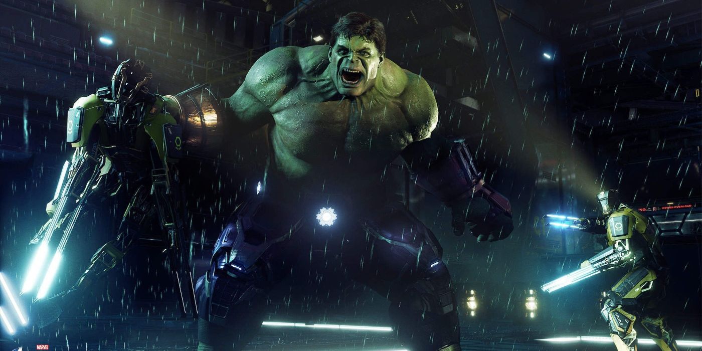 marvels avengers hulk action shot