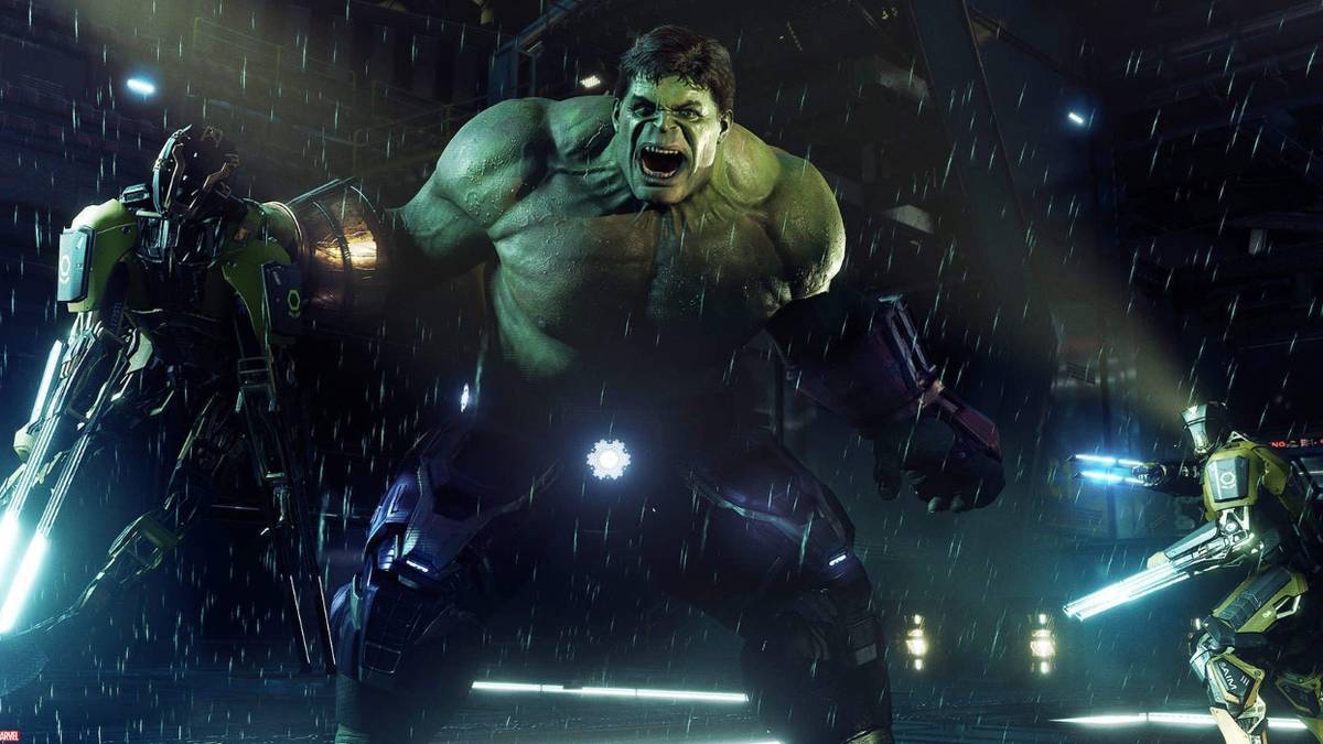 marvels avengers hulk action shot