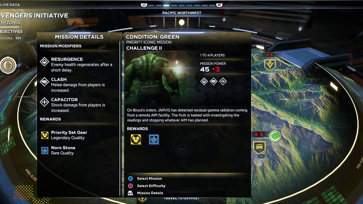 Condition Green mission