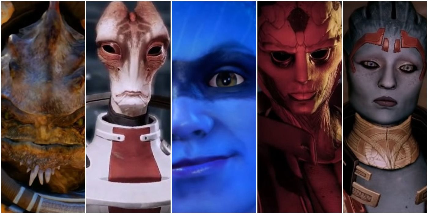 Mass Effect Drack, Mordin, Peebee, Thane and Samara