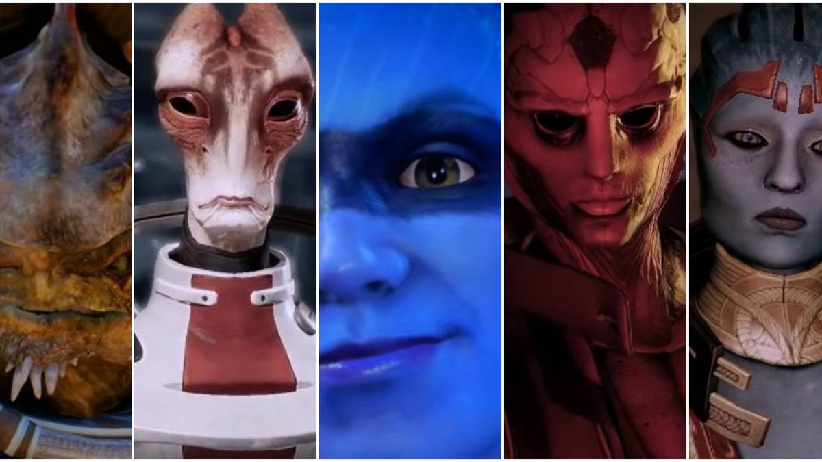 Mass Effect Drack, Mordin, Peebee, Thane and Samara