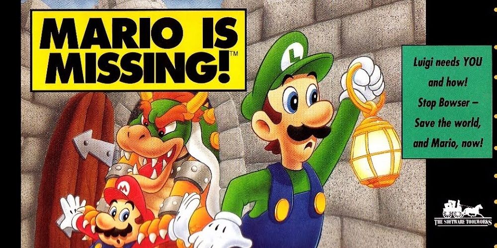 mario is missing game cover snes