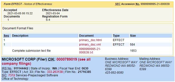 sec approves microsoft acquisition