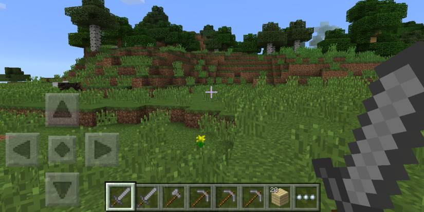 An earlier version of Minecraft: Pocket Edition