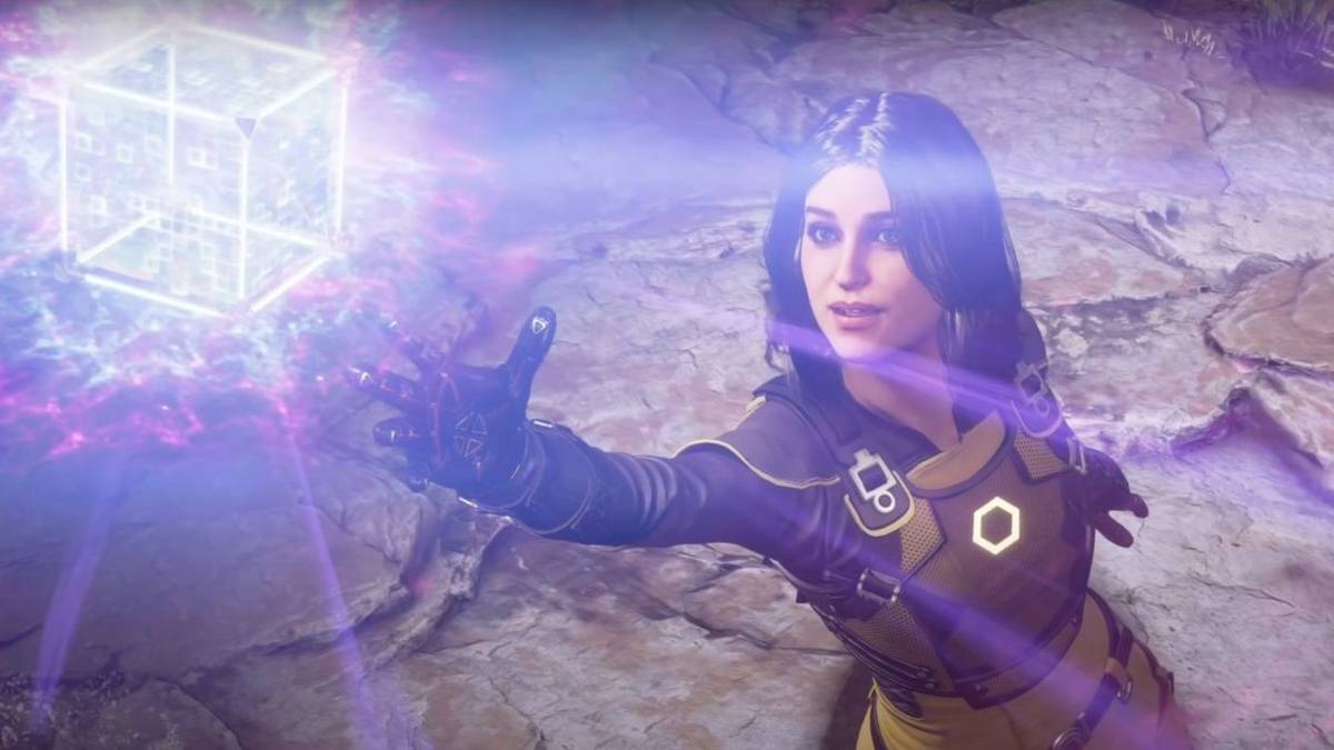 monica grabbing cosmic cube avengers