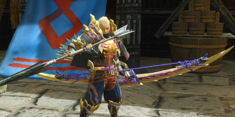 hunter with magnamalo bow