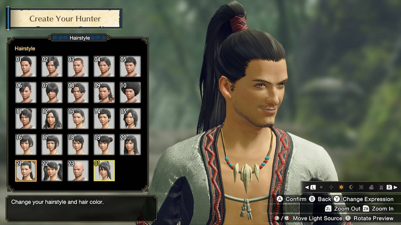 Monster Hunter Rise All Hairstyles How To Change Appearance