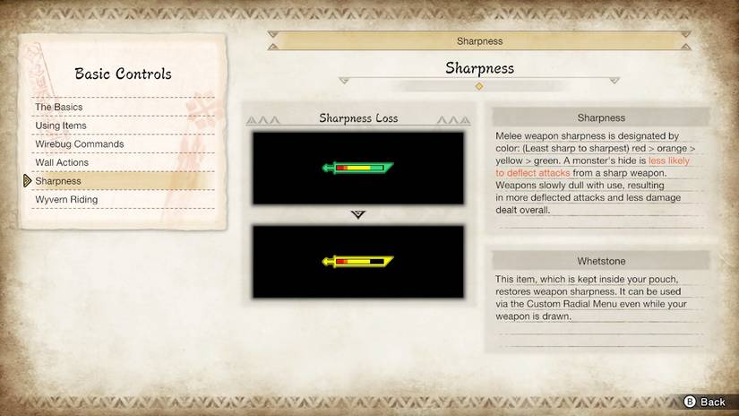 monster hunter rise menu