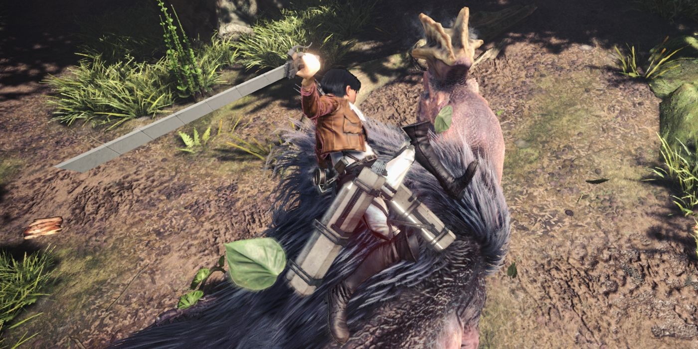 monster hunter world mod adds levi ackerman