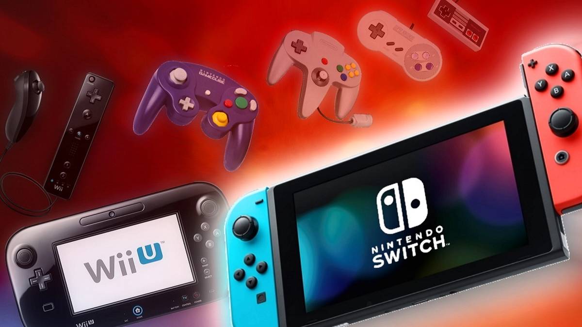 Composite image showing all the different Nintendo consoles