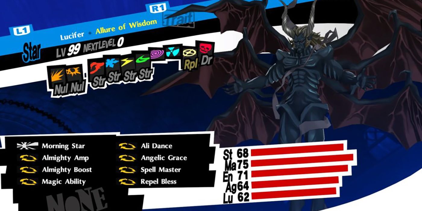 Persona 5 Lucifer Stats