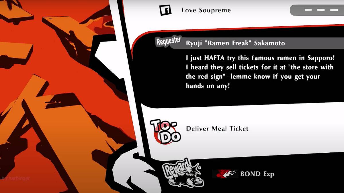 persona 5 strikers ryuji request