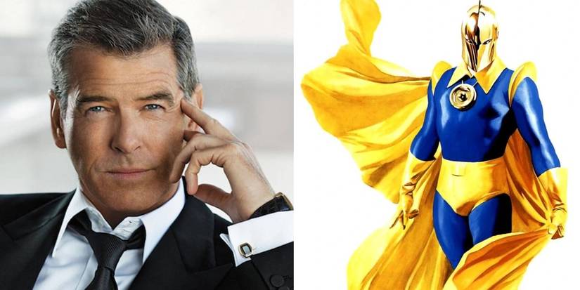 Pierce Brosnan and DC hero Doctor Fate