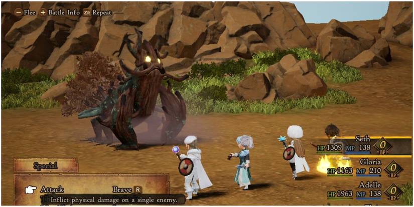 Bravely Default 2 rare mob boss tree