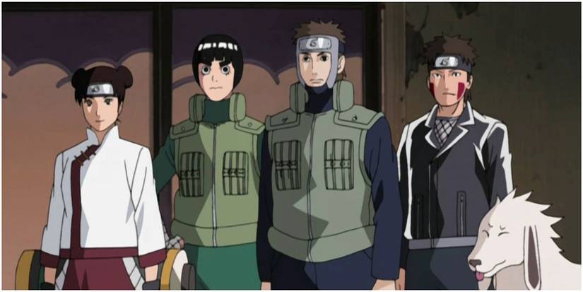 naruto rock lee orochimaru team kiba ten ten ninja
