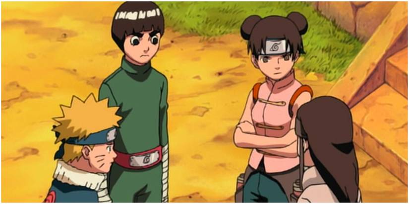 naruto rock lee ten ten and neji star guard