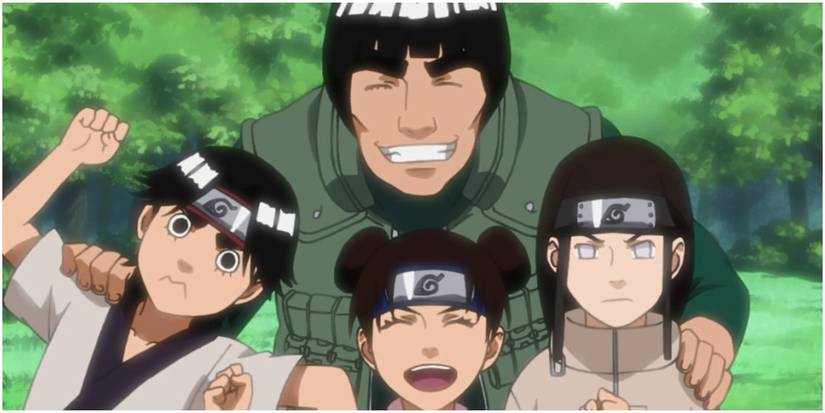 naruto team guy neji ten ten rock lee