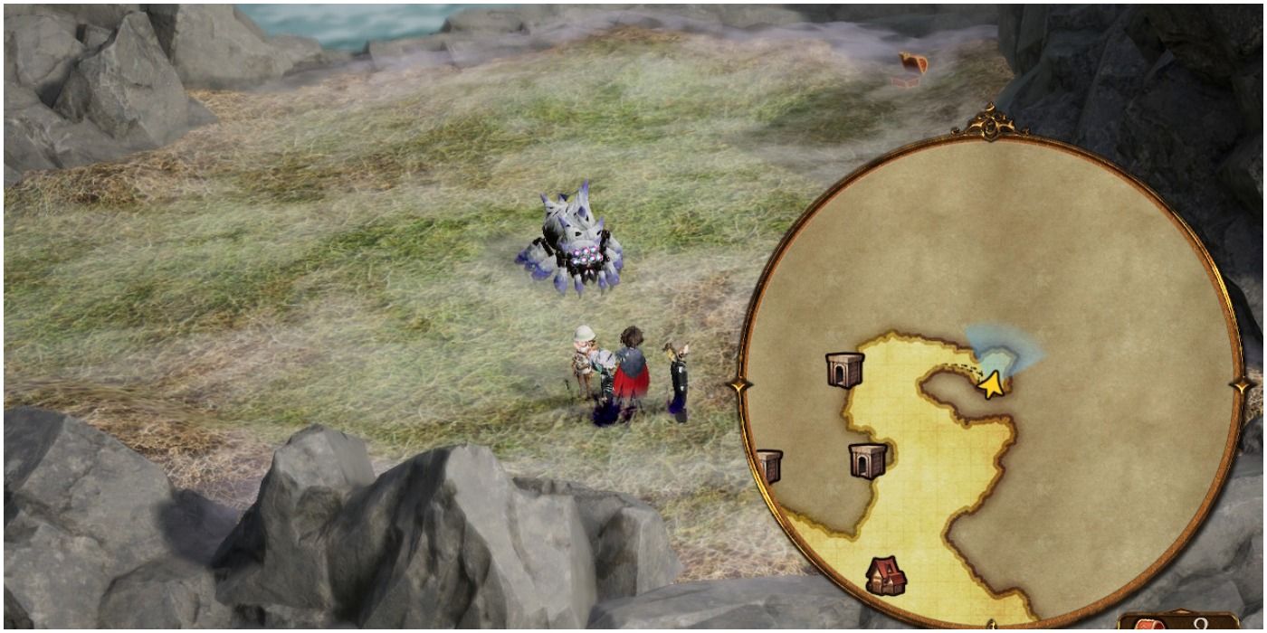 Bravely Default 2 - Baal rare spawn and mini map