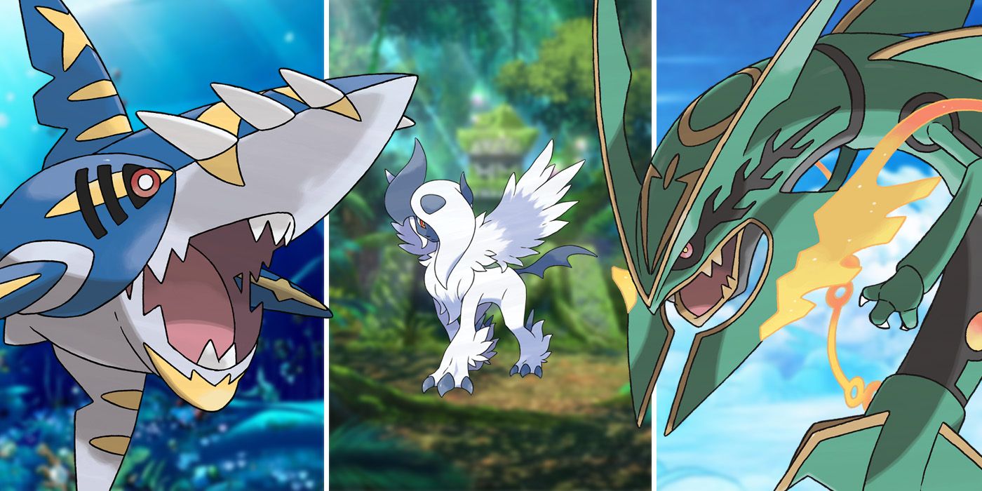 Three third gen Mega Evolutions from the Pokemon series