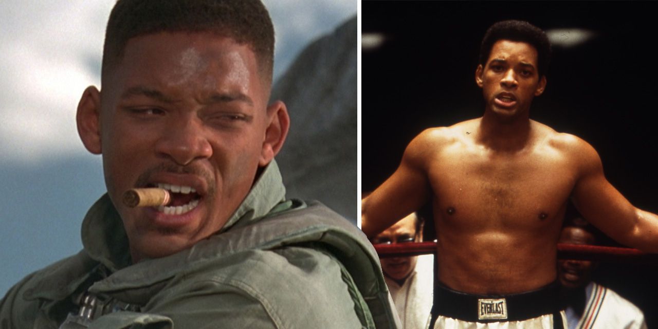 Will Smith in Independence Day and Ali
