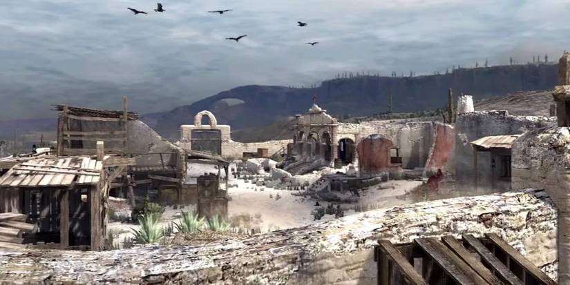 The town of Tesoro Azul in Red Dead Redemption
