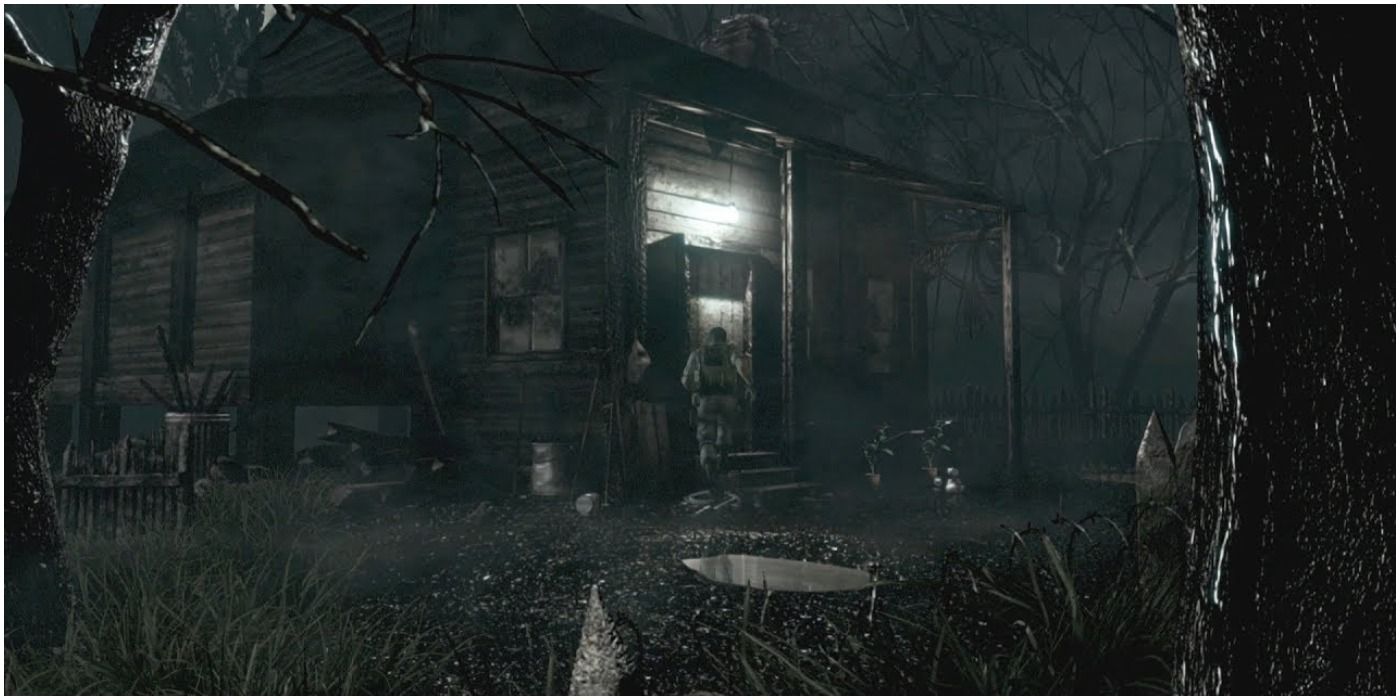 resident evil remake woods and cabin