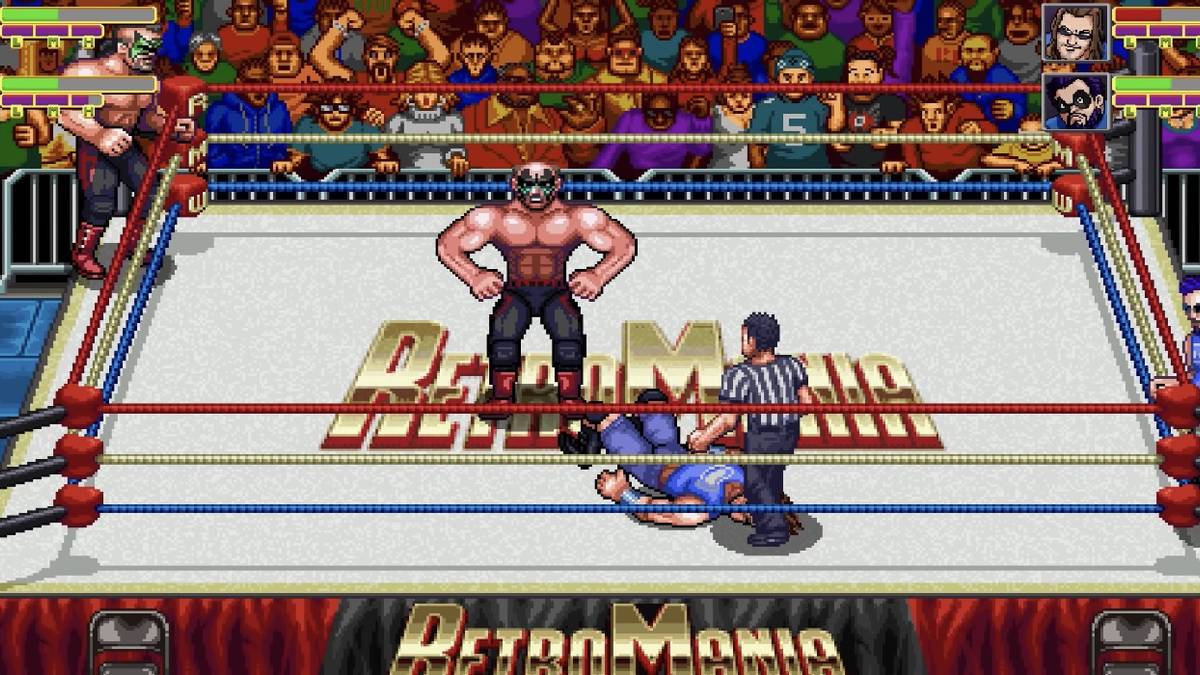 retromania wrestling gameplay