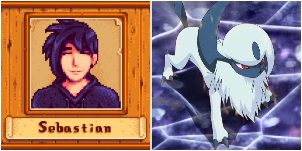 Sebastian, and Absol in the Pokemon anime