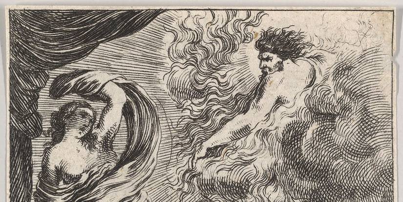 A painting of Semele, mother of Dionysus in greek myth