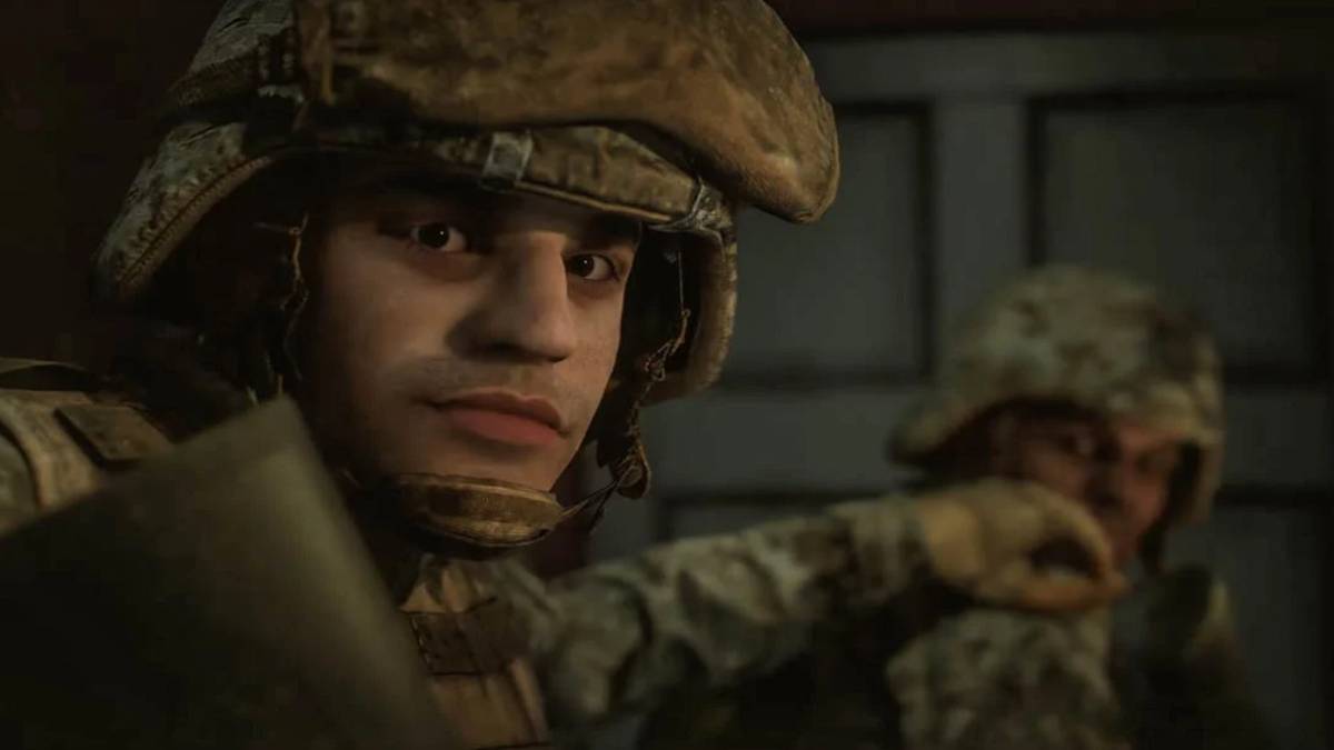 six days in fallujah soldier hand on shoulder