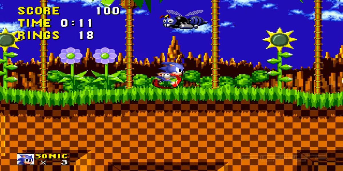 Зеленая зона холма из Sonic 1