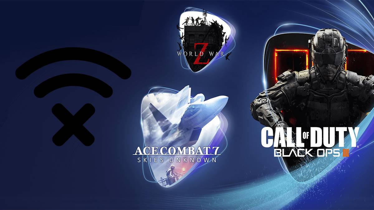 playstation now banner with no internet symbol