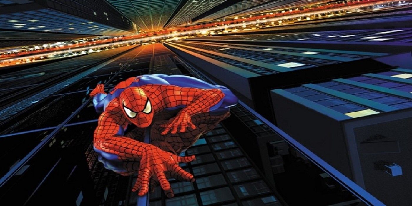 art from the spider-man 2000 game