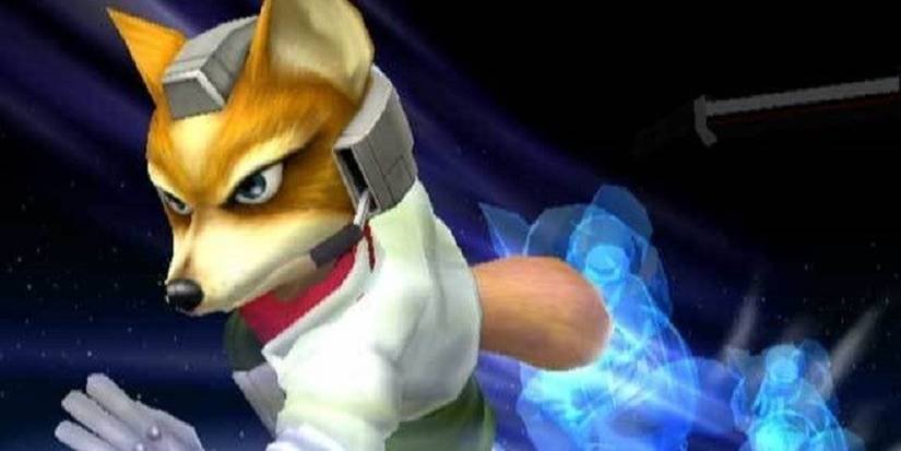Super Smash Bros Melee Fox Using His Side B Attack
