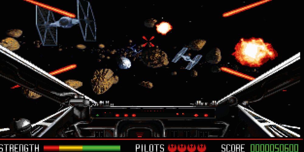 Star Wars: Rebel Assault flying gameplay