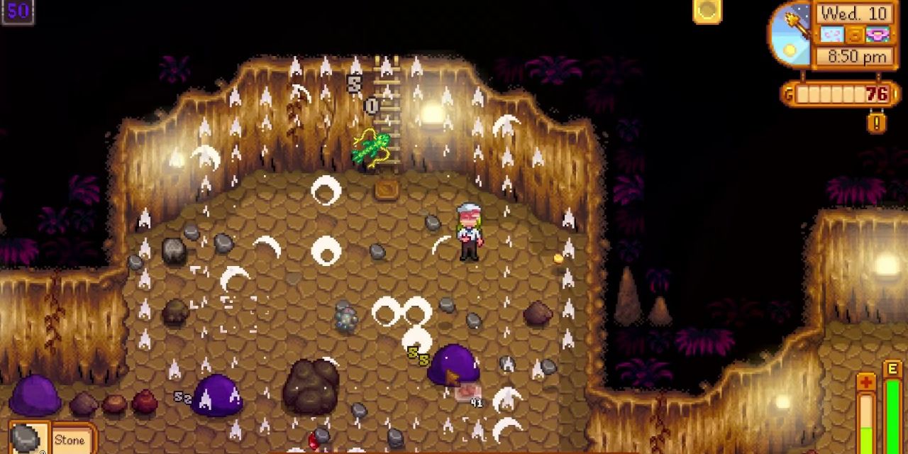 A bomb going off in Skull Cavern