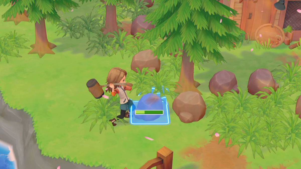 story of seasons pioneers of olive town hammering rock