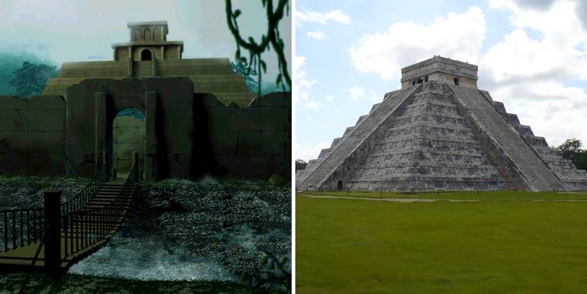 The Temple of the Ancients (Final Fantasy VII) and the Mayan pyramid of Kukulkan