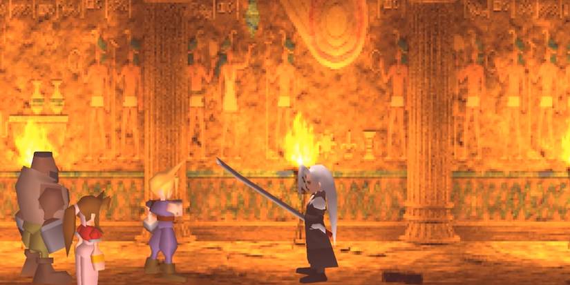Sephiroth in The Temple of the Ancients (Final Fantasy VII)