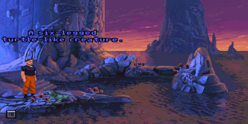 The Dig gameplay with dialouge