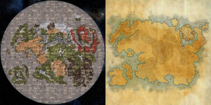 two maps compared