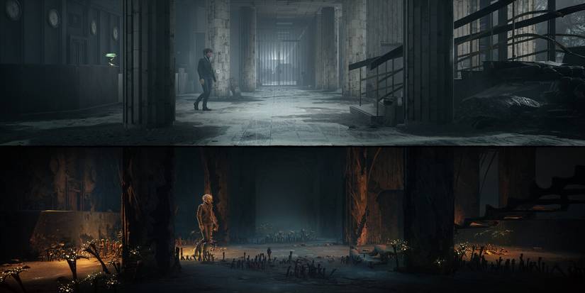 The Medium dual world gameplay