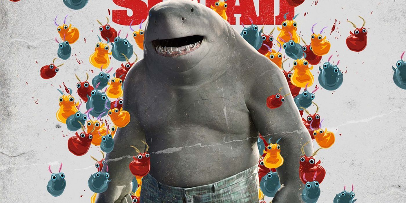king shark the suicide squad poster