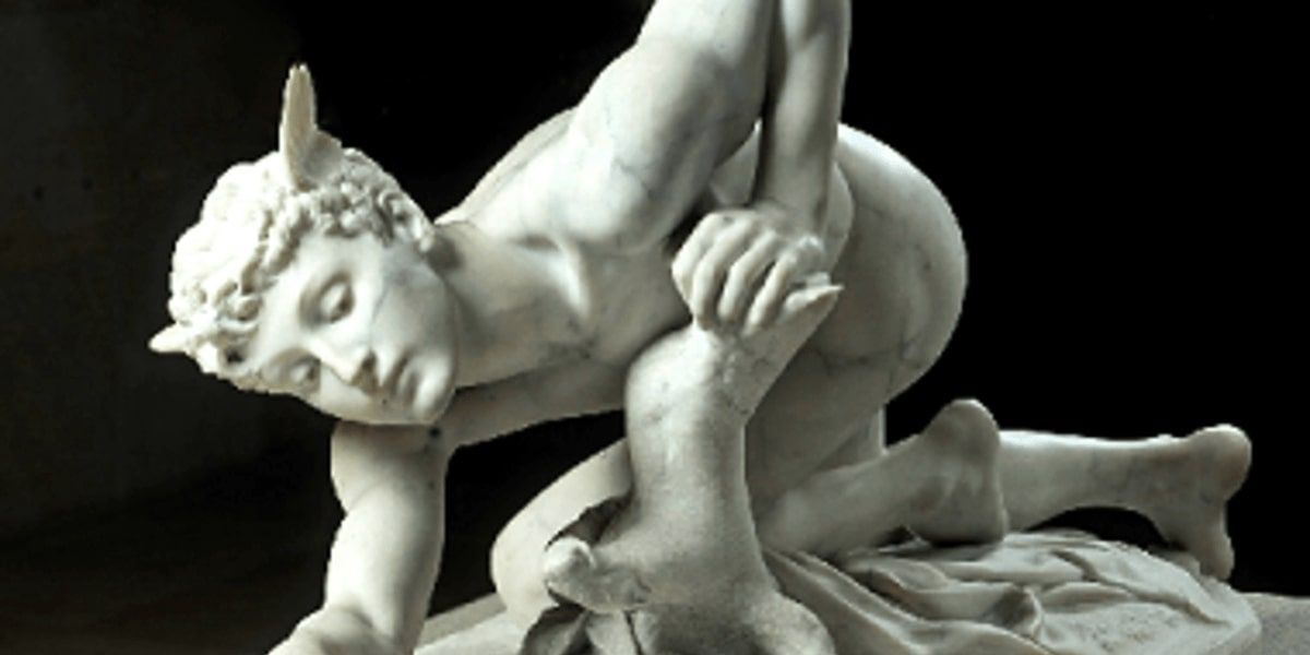 Hades Hermes statue