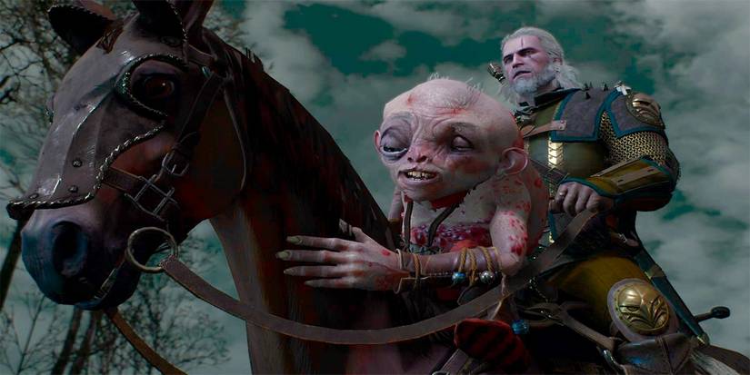 uma on horse with geralt the witcher 3-1