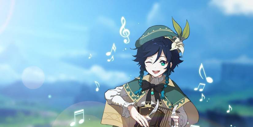 Genshin Impact Venti Playing Music