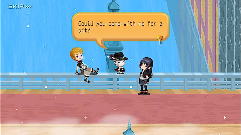 kingdom hearts union cross snow in the data world