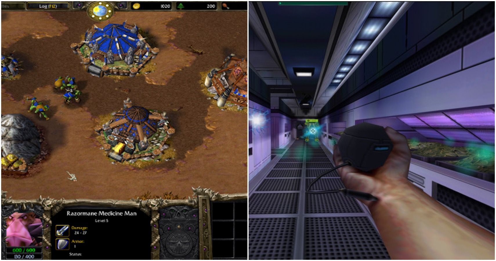 warcraft and system shock