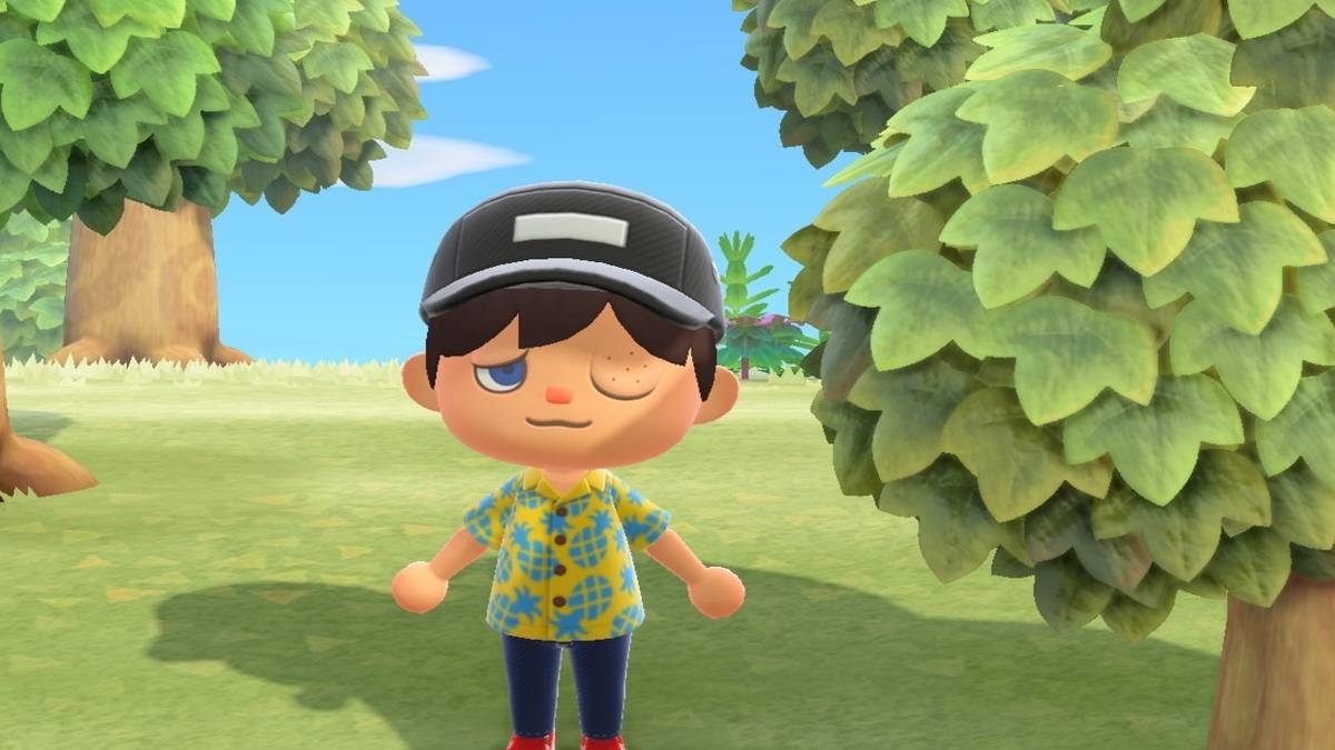 animal crossing new horizons wasp sting player in hat