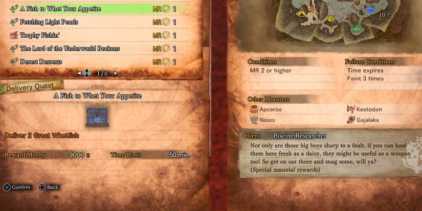 a fish to whet your appetite quest posting